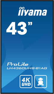 iiyama ProLite LH4360UHS-B1AG 43" 4K UHD Professional Digital Signage Display Digital Signage Display iiyama