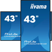 iiyama ProLite LH4360UHS-B1AG 43" 4K UHD Professional Digital Signage Display Digital Signage Display iiyama