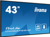 iiyama ProLite LH4360UHS-B1AG 43" 4K UHD Professional Digital Signage Display (Open Box) Digital Signage Display iiyama