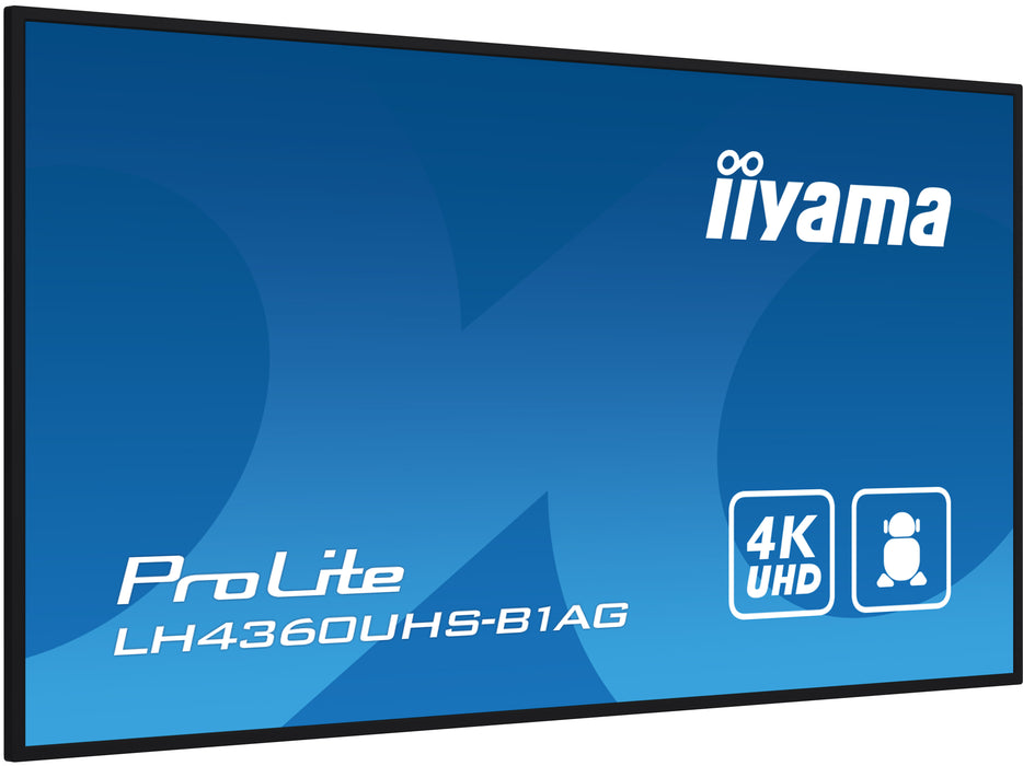 iiyama ProLite LH4360UHS-B1AG 43" 4K UHD Professional Digital Signage Display