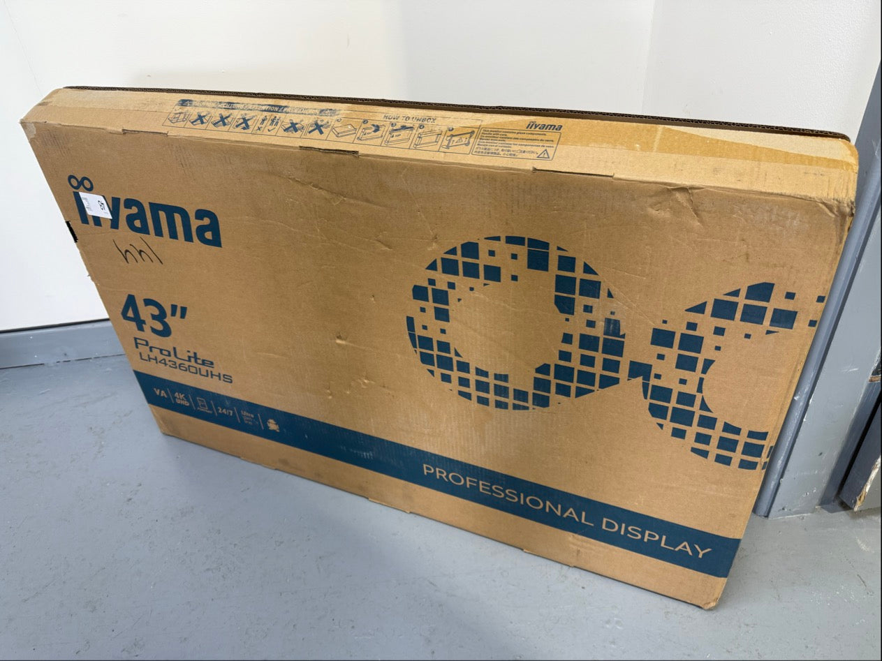 iiyama ProLite LH4360UHS-B2AG 43" 4K Ultra HD Professional Digital Signage Display - (OPEN BOX) Digital Signage Display iiyama