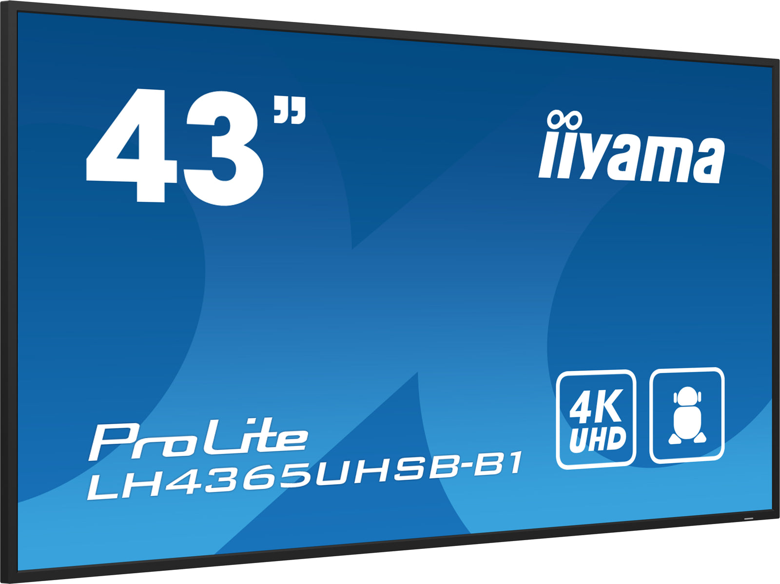 iiyama ProLite LH4365UHSB-B1 43" 4K Ultra HD Vivid-Bright 800 cd/m2 Digital Signage Display Digital Signage Display iiyama