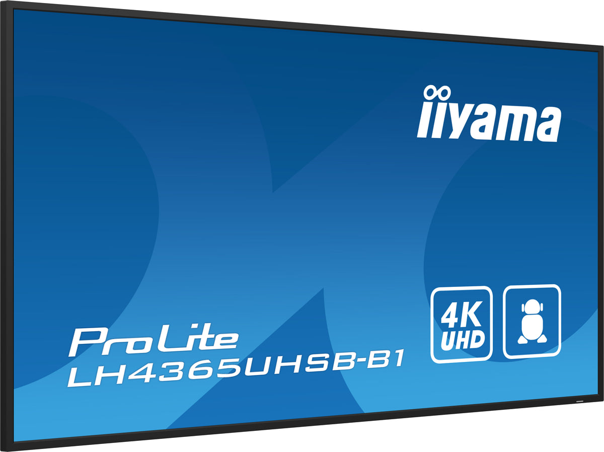 iiyama ProLite LH4365UHSB-B1 commercial digital signage product detail