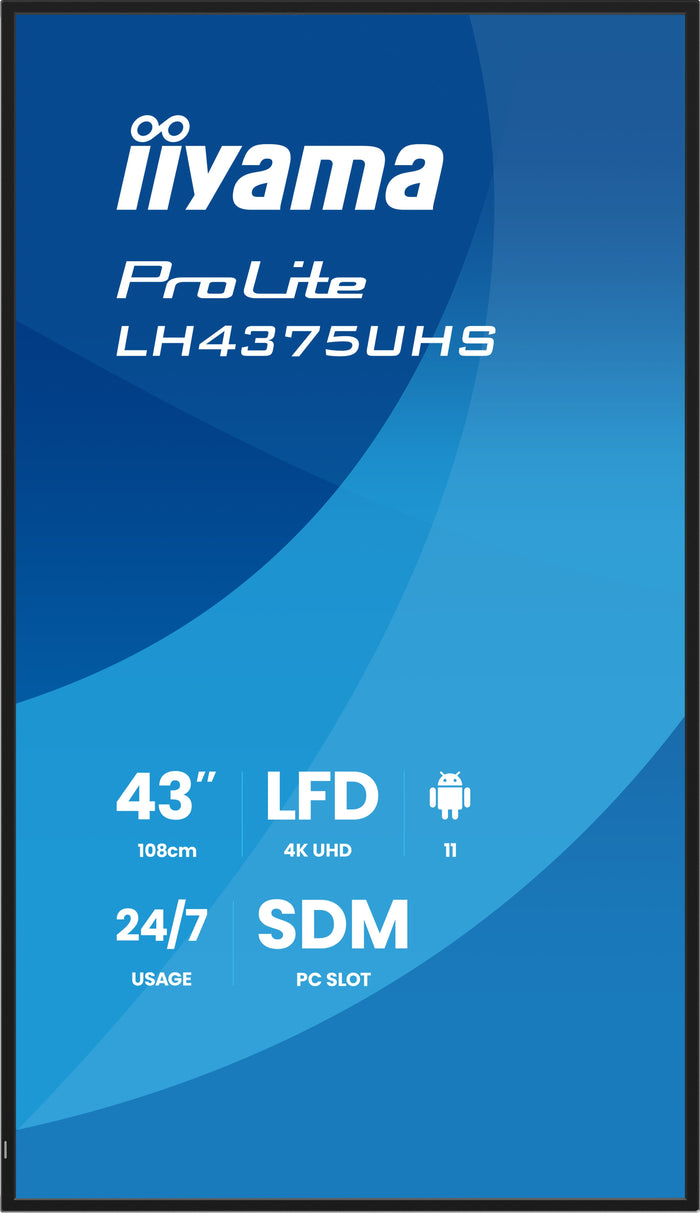 iiyama ProLite LH4375UHS-B2AG 43" 4K Ultra HD Professional Digital Signage Display Digital Signage Display iiyama