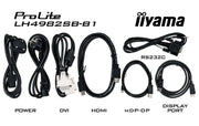 iiyama ProLite LH4982SB-B1 49" Professional Large Format Display Digital Signage Display iiyama