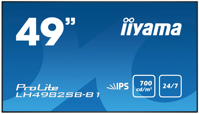 iiyama ProLite LH4982SB-B1 49" Professional Large Format Display Digital Signage Display iiyama