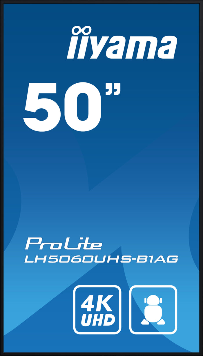 iiyama ProLite LH5060UHS-B1AG 50" 4K Ultra HD Professional Digital Signage Display - (OPEN BOX) Digital Signage Display iiyama