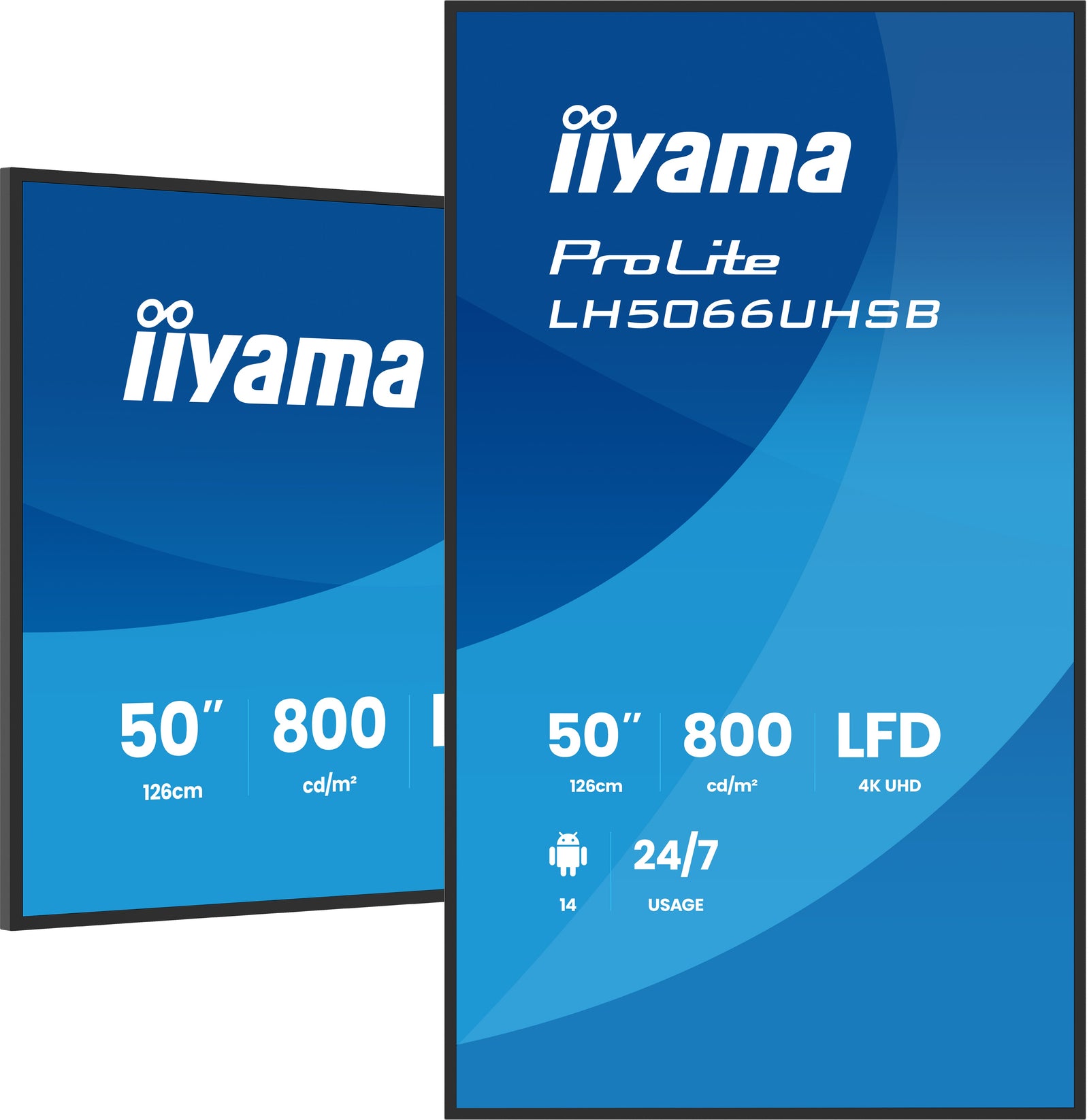 iiyama ProLite LH5066UHSB-B1AG 50" 4K UHD Professional Digital Signage Display Digital Signage Display iiyama
