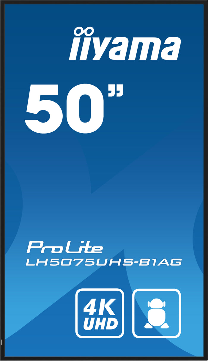 iiyama ProLite LH5075UHS-B1AG 50" 4K Ultra HD Professional Digital Signage Display Digital Signage Display iiyama