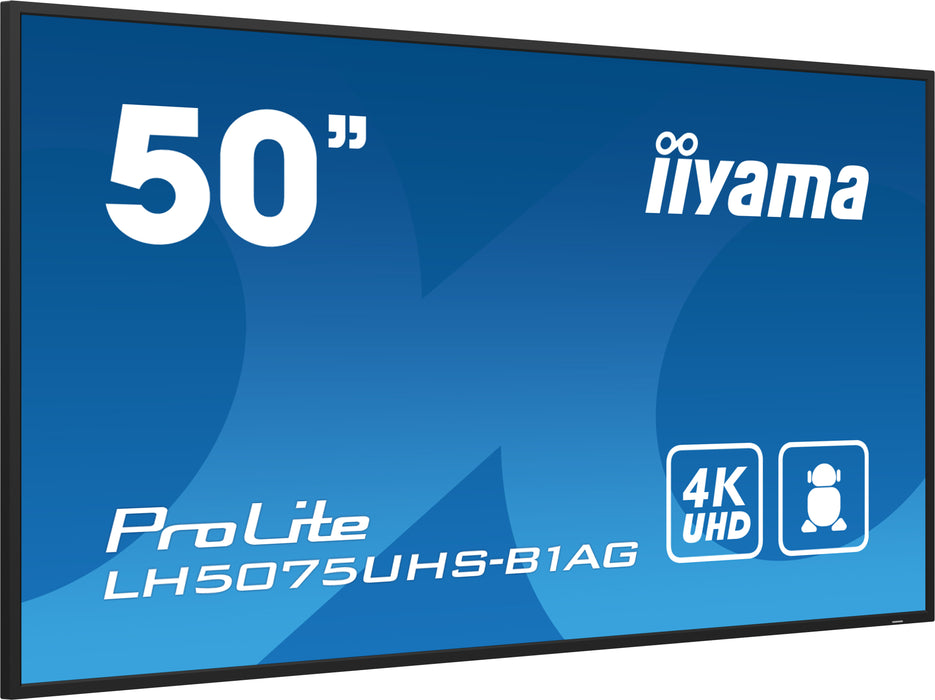iiyama ProLite LH5075UHS-B1AG 50" 4K Ultra HD Professional Digital Signage Display