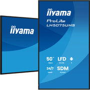 iiyama ProLite LH5075UHS-B2AG 50" 4K Ultra HD Professional Digital Signage Display Digital Signage Display iiyama
