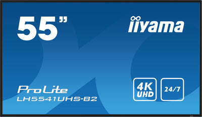 iiyama ProLite LH5541UHS-B2 55" 4K Ultra HD Professional Digital Signage Display iiyama Large Format Displays iiyama