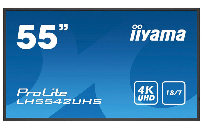 iiyama ProLite LH5542UHS-B3 55" 4K UHD Professional Digital Signage Display Digital Signage Display iiyama