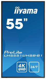iiyama ProLite LH5551UHSB-B1 55” Professional 24/7 Digital Signage Display Digital Signage Display iiyama