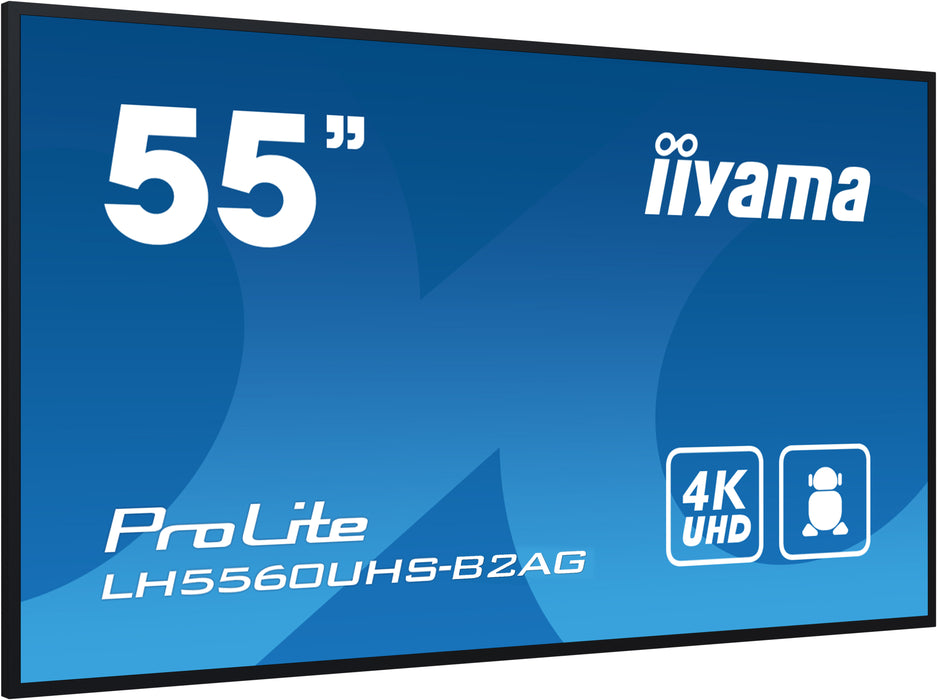 iiyama ProLite LH5560UHS-B2AG 55" 4K Ultra HD Professional Digital Signage Display iiyama Large Format Displays iiyama