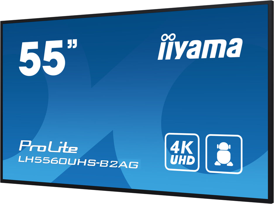 iiyama ProLite LH5560UHS-B2AG 55" 4K Ultra HD Professional Digital Signage Display iiyama Large Format Displays iiyama