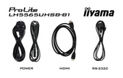 iiyama ProLite LH5565UHSB-B1 55" 4K Ultra HD Vivid-Bright 800 cd/m2 Digital Signage Display Digital Signage Display iiyama