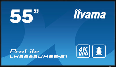 iiyama ProLite LH5565UHSB-B1 55" 4K Ultra HD Vivid-Bright 800 cd/m2 Digital Signage Display iiyama Large Format Displays iiyama
