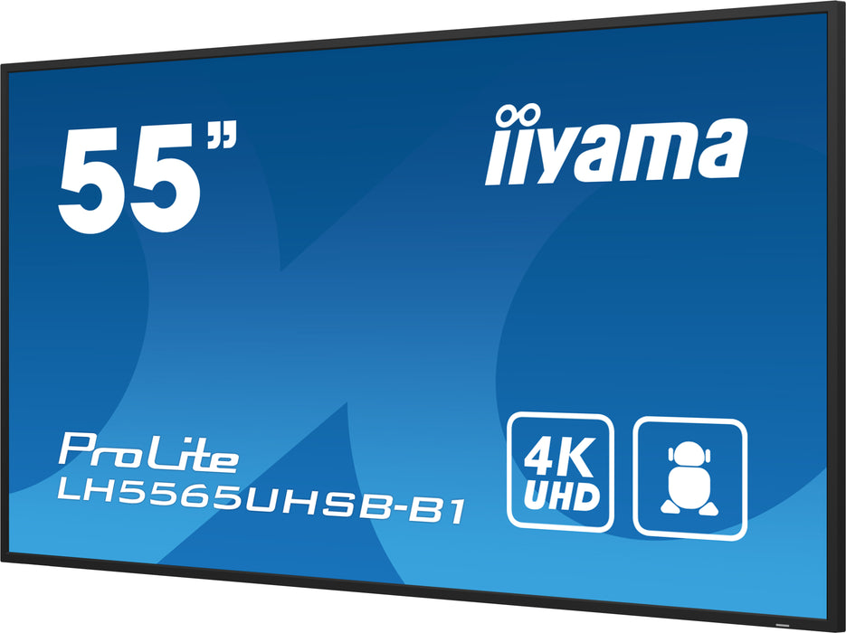 iiyama ProLite LH5565UHSB-B1 55" 4K Ultra HD 800 cd/m2 Digital Signage Display