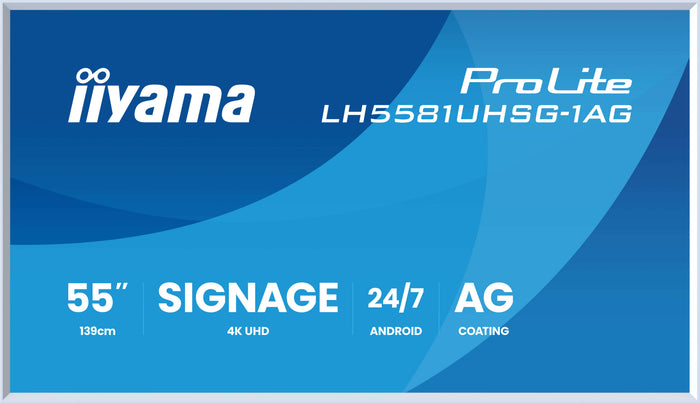 iiyama ProLite LH5581UHSG-1AG 55" 4K Ultra HD Digital Signage Display Digital Signage Display iiyama
