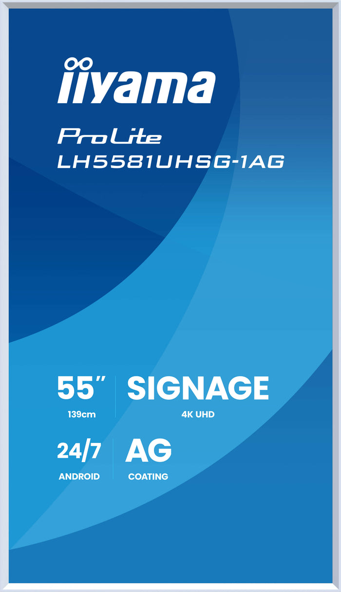 iiyama ProLite LH5581UHSG-1AG 55" 4K Ultra HD Digital Signage Display Digital Signage Display iiyama