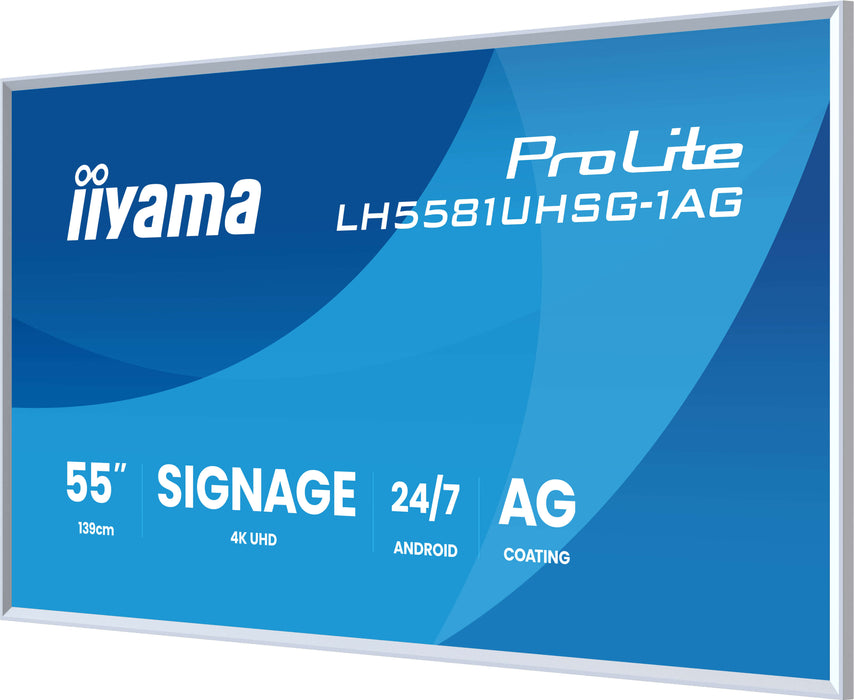 iiyama ProLite LH5581UHSG-1AG 55" 4K Ultra HD Digital Signage Display iiyama Large Format Displays iiyama