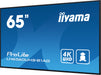 iiyama ProLite LH6560UHS-B1AG 65" 4K Ultra HD Professional Digital Signage Display