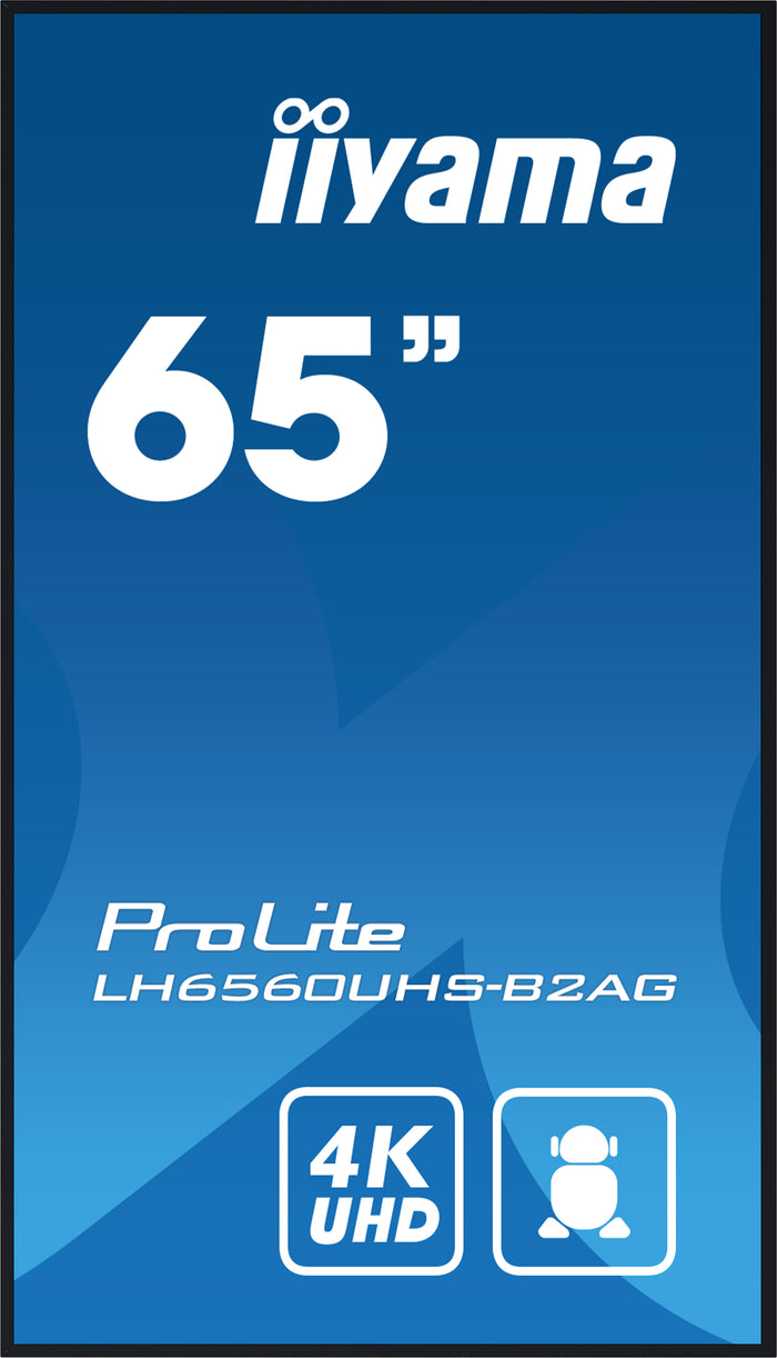 iiyama ProLite LH6560UHS-B2AG 65" 4K Ultra HD Professional Digital Signage Display Digital Signage Display iiyama