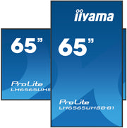 iiyama ProLite LH6565UHSB-B1 65" 4K Ultra HD Vivid-Bright 800 cd/m2 Digital Signage Display Digital Signage Display iiyama