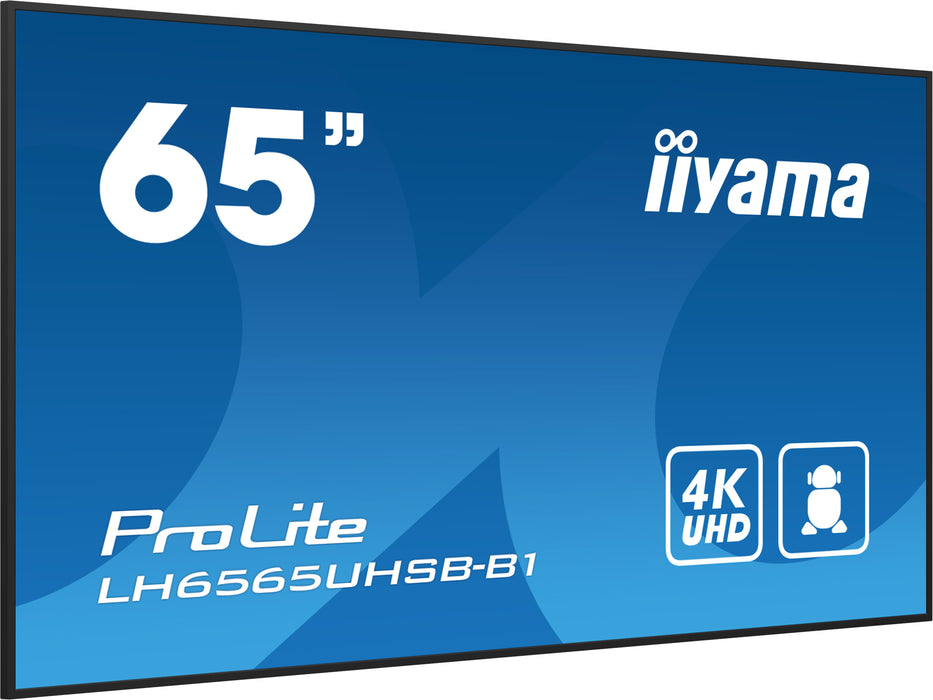 iiyama ProLite LH6565UHSB-B1 65" 4K Ultra HD 800 cd/m2 Digital Signage Display
