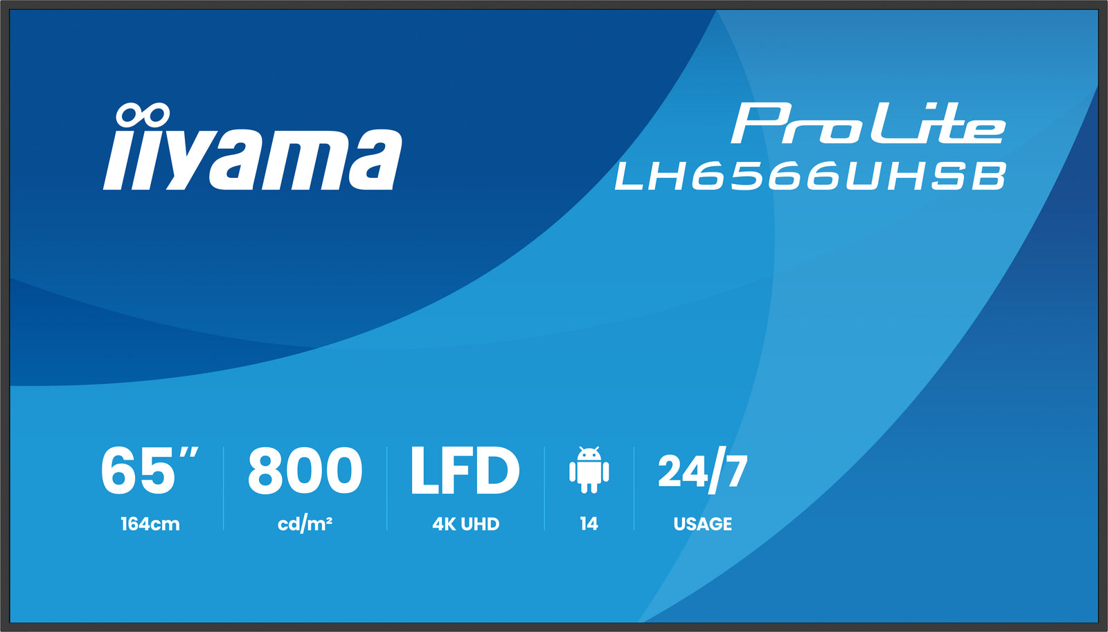 iiyama ProLite LH6566UHSB-B1AG 65" 4K UHD Professional Digital Signage Display