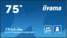 iiyama ProLite LH7565UHSB-B1 75" 4K Ultra HD Vivid-Bright 800 cd/m2 Digital Signage Display