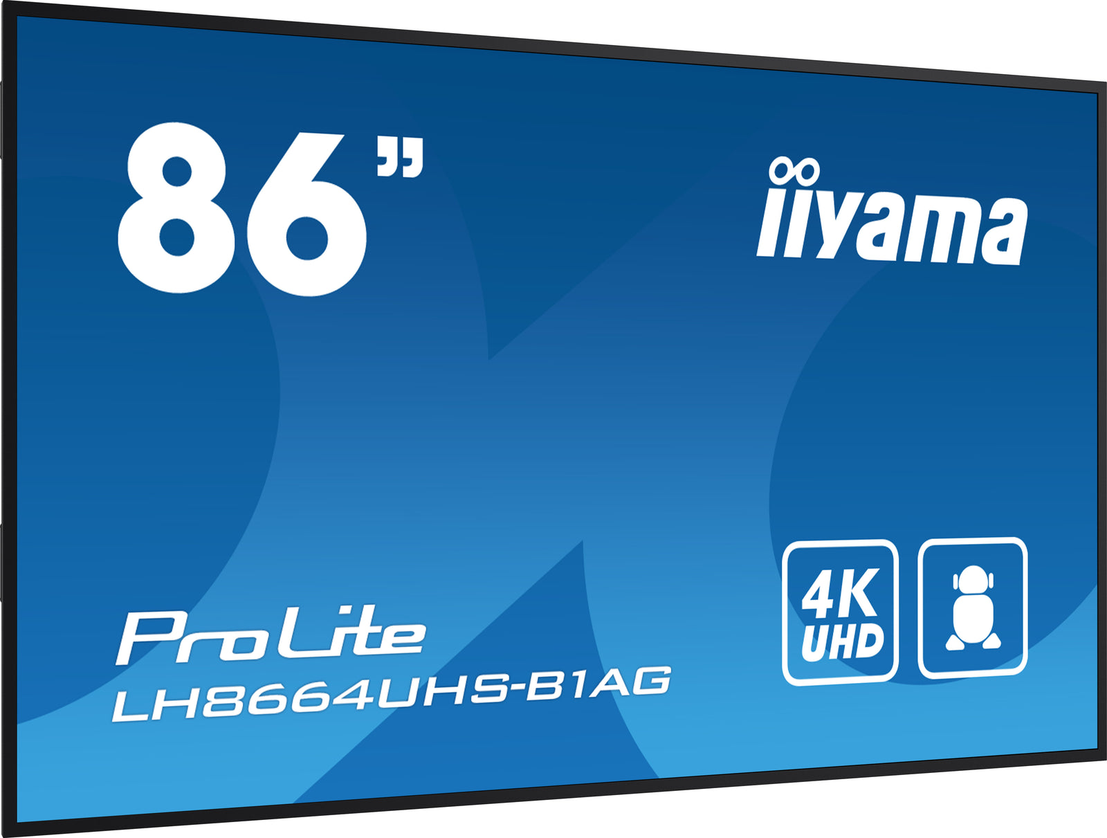 iiyama ProLite LH8664UHS-B1AG 86" 4K Ultra HD Professional Digital Signage Display Digital Signage Display iiyama