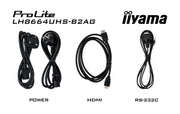 iiyama ProLite LH8664UHS-B2AG 86" 4K UHD Android 14 Professional Signage Display Digital Signage Display iiyama