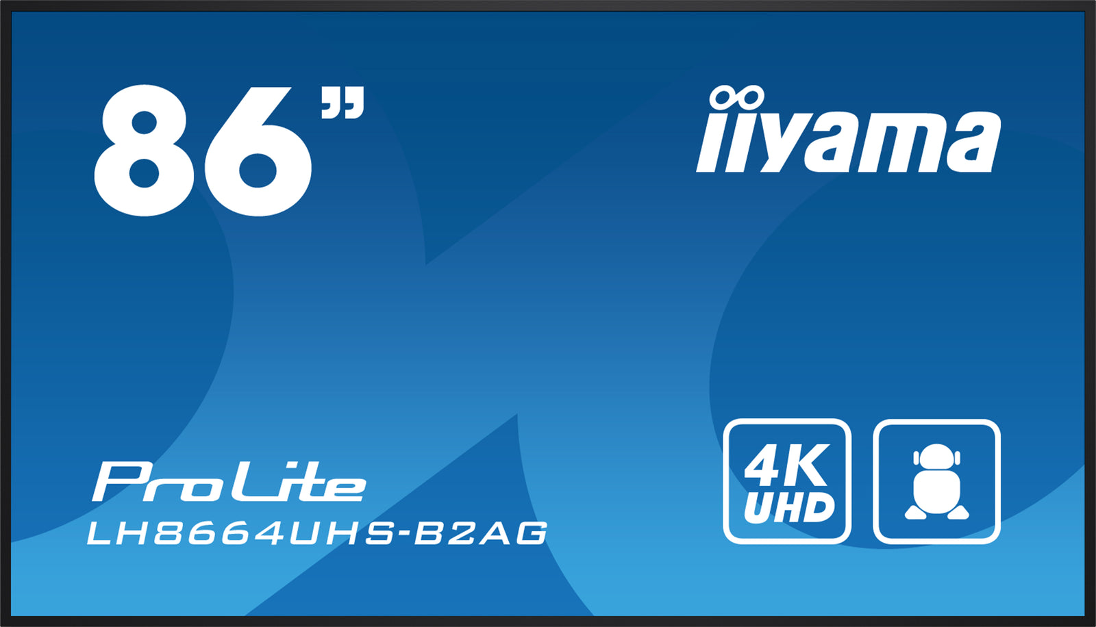 iiyama ProLite LH8664UHS-B2AG 86" 4K UHD Android 14 Professional Signage Display Digital Signage Display iiyama