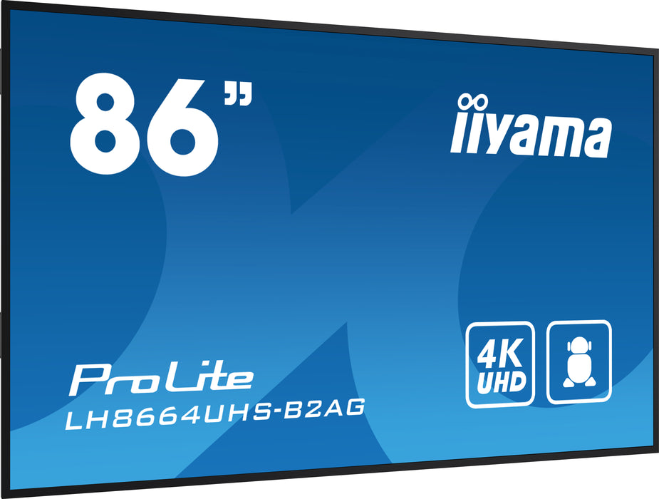 iiyama ProLite LH8664UHS-B2AG 86" 4K Ultra HD Digital Signage Display