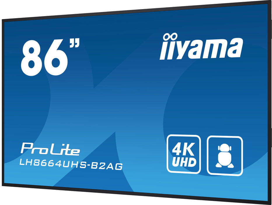 iiyama ProLite LH8664UHS-B2AG 86" 4K Ultra HD Digital Signage Display