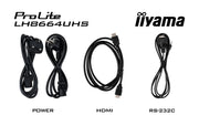 iiyama ProLite LH8664UHS-B3AG 86" 4K Ultra HD Professional Digital Signage Display Digital Signage Display iiyama