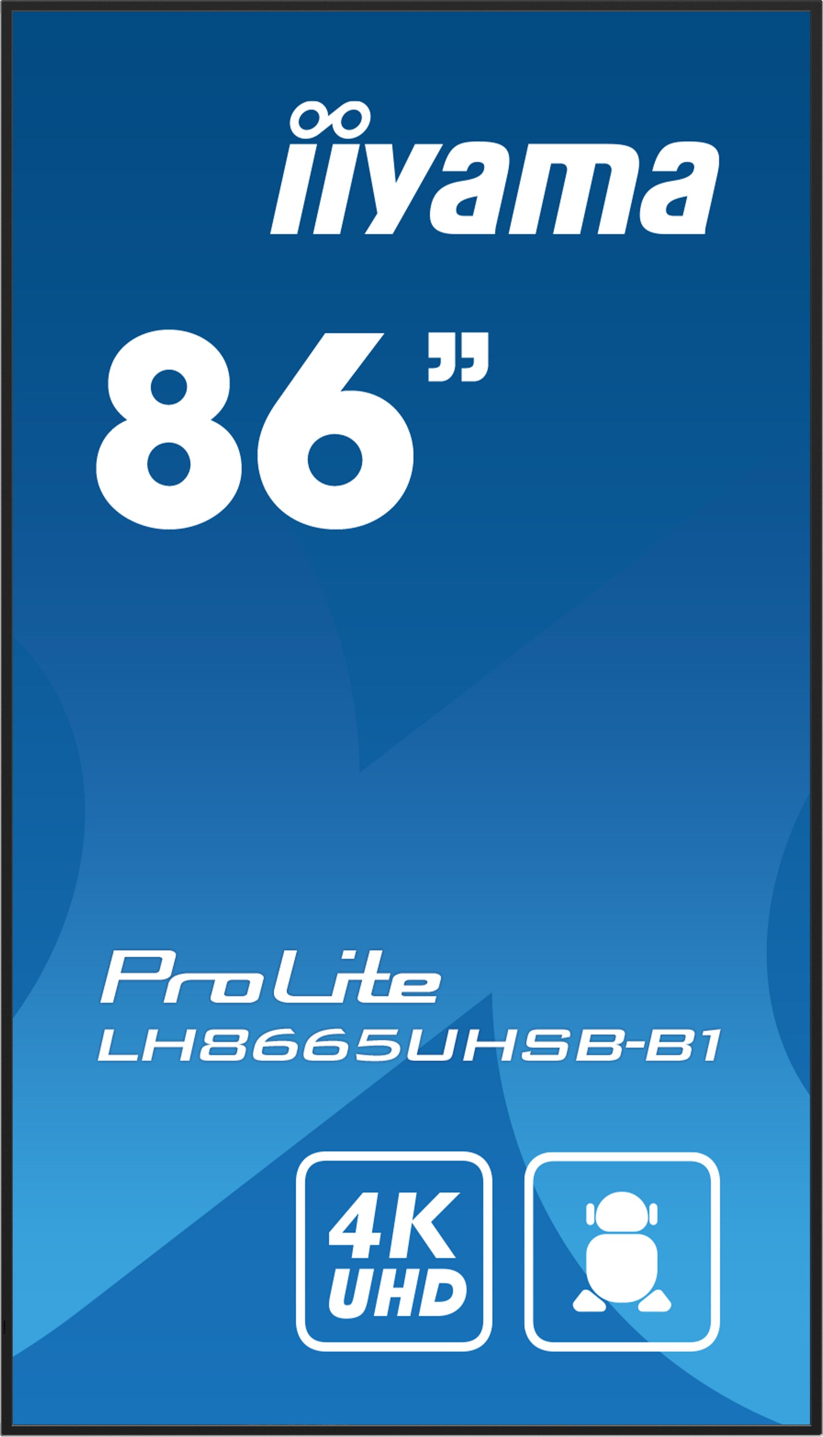 iiyama ProLite LH8665UHSB-B1 86" 4K Ultra HD Vivid-Bright 800 cd/m2 Digital Signage Display Digital Signage Display iiyama
