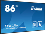 iiyama ProLite LH8665UHSB-B1 86" 4K Ultra HD Vivid-Bright 800 cd/m2 Digital Signage Display Digital Signage Display iiyama