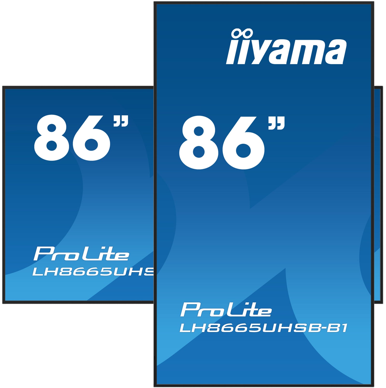iiyama ProLite LH8665UHSB-B1 86" 4K Ultra HD Vivid-Bright 800 cd/m2 Digital Signage Display Digital Signage Display iiyama