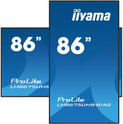 iiyama ProLite LH8675UHS-B1AG 86" 4K Ultra HD Professional Digital Signage Display Digital Signage Display iiyama