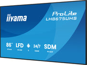 iiyama ProLite LH8675UHS-B2AG 86" 4K Ultra HD Professional Digital Signage Display Digital Signage Display iiyama
