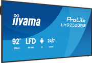iiyama ProLite LH9252UWS-B1AG 92" 5K Android 13 Ultra-Wide Professional Digital Signage Display Digital Signage Display iiyama