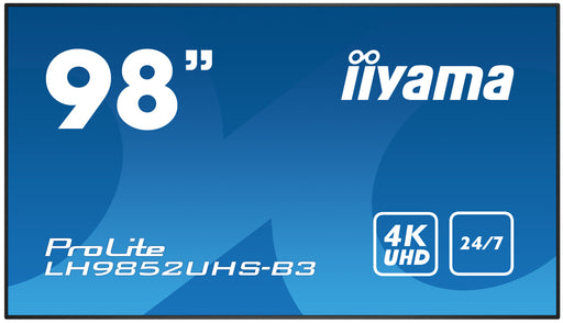 iiyama Prolite LH9852UHS-B3 98" 4K UHD Professional Digital Signage Display
