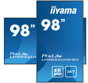 iiyama Prolite LH9852UHS-B3 98" 4K UHD Professional Digital Signage Display Digital Signage Display iiyama