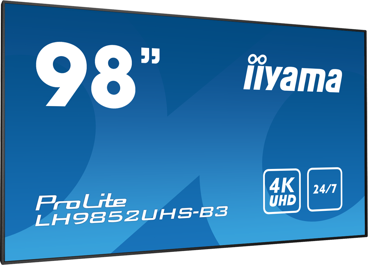 iiyama Prolite LH9852UHS-B3 98" 4K UHD Professional Digital Signage Display Digital Signage Display iiyama