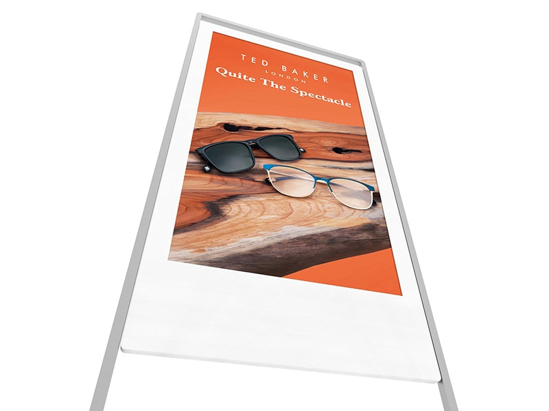 Moove SMBSB43HD8 – 43" Superslim Freestanding Double-Sided Digital Poster | Full HD Freestanding Digital Signage Display ScreenMoove