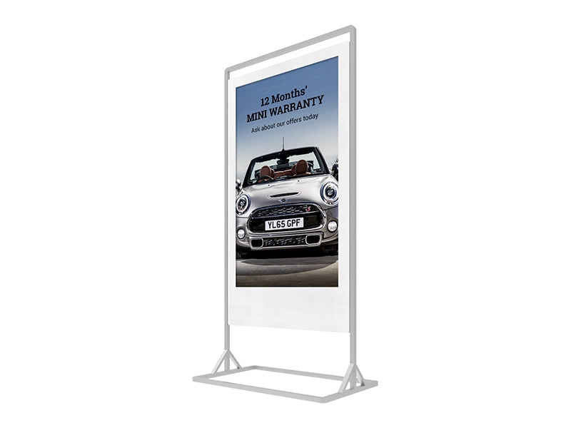 Moove SMBSB43HD8 – 43" Superslim Freestanding Double-Sided Digital Poster | Full HD Freestanding Digital Signage Display ScreenMoove
