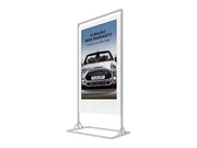 Moove SMBSB43HD8 – 43" Superslim Freestanding Double-Sided Digital Poster | Full HD Freestanding Digital Signage Display ScreenMoove